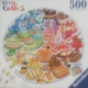 Puzzle by Ravensburger. 500ct. Round. Desserts
